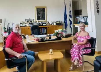 Επίσκεψη του προέδρου Συλλόγου Γονέων - Κηδεμόνων και Φίλων Α.με.Α Ν. Πιερίας στην Αντιπεριφέρεια