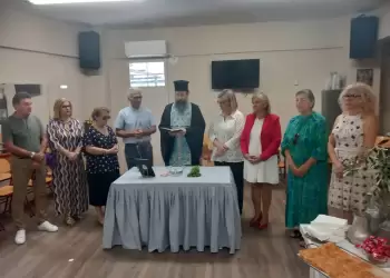 Ο Αγιασμός στο Λύκειον Ελληνίδων Κατερίνης