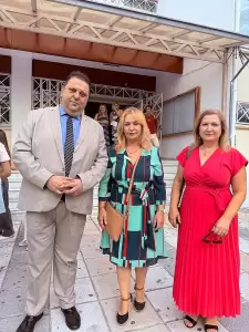 Η Άννα Μάνη στον αγιασμό του 3ου Γυμνασίου και Λυκείου Κατερίνης και του Πρότυπου Επαγγελματικού Λυκείου (Π.ΕΠΑ.Λ.)