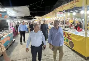 Επίσκεψη του Προέδρου του Επιμελητηρίου Πιερίας στην 99η Εμποροπανήγυρη Αιγινίου