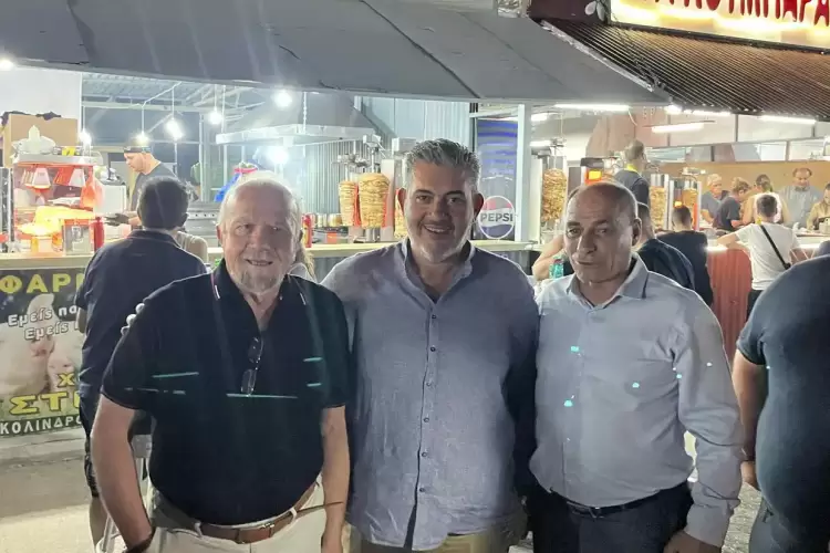 Επίσκεψη του Προέδρου του Επιμελητηρίου Πιερίας στην 99η Εμποροπανήγυρη Αιγινίου Επίσκεψη του Προέδρου του Επιμελητηρίου Πιερίας στην 99η Εμποροπανήγυρη Αιγινίου