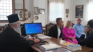 Κατερίνη: Κλιμάκιο Νέας Δημοκρατίας – Ο Άκης Σκέρτσος, Χάρης Θεοχάρης, Γιάννης Ανδριανός στην Πιερία