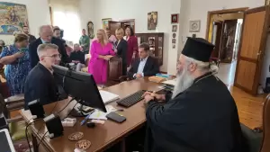 Κατερίνη: Κλιμάκιο Νέας Δημοκρατίας – Ο Άκης Σκέρτσος, Χάρης Θεοχάρης, Γιάννης Ανδριανός στην Πιερία