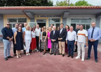 Κατερίνη: Κλιμάκιο Νέας Δημοκρατίας – Ο Άκης Σκέρτσος, Χάρης Θεοχάρης, Γιάννης Ανδριανός στην Πιερία