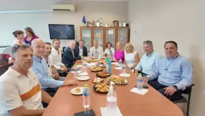 Κατερίνη: Κλιμάκιο Νέας Δημοκρατίας – Ο Άκης Σκέρτσος, Χάρης Θεοχάρης, Γιάννης Ανδριανός στην Πιερία