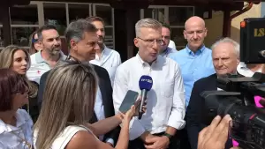 Κατερίνη: Κλιμάκιο Νέας Δημοκρατίας – Ο Άκης Σκέρτσος, Χάρης Θεοχάρης, Γιάννης Ανδριανός στην Πιερία