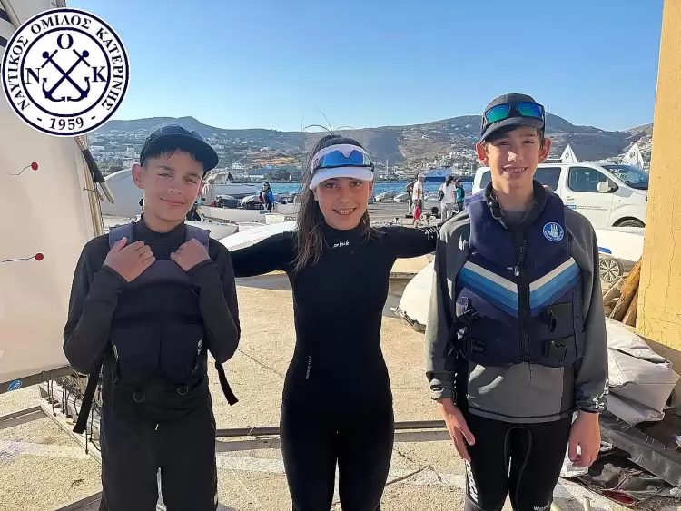 Ο Ναυτικός Όμιλος Κατερίνης στο Πανελλήνιο Πρωτάθλημα Optimist U16 στην Σύρο 10 13 Σεπτεμβρίου