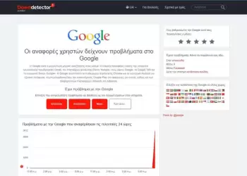 Πρόβλημα σε Google, Gmail, Youtube, Spotify και Google Maps – Δυσλειτουργίες στην Ελλάδα