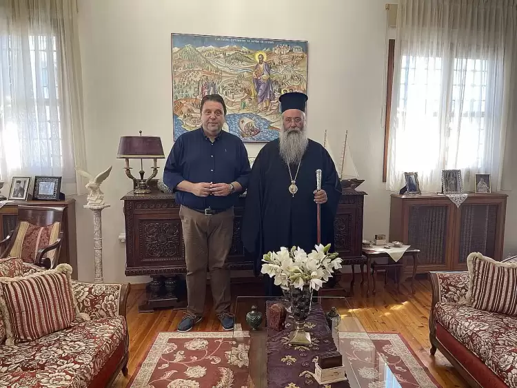 Συνάντηση του Διευθυντή Δευτεροβάθμιας Εκπαίδευσης Πιερίας με τον Σεβασμιώτατο Μητροπολίτη Κίτρους, Κατερίνης και Πλαταμώνος Συνάντηση του Διευθυντή Δευτεροβάθμιας Εκπαίδευσης Πιερίας με τον Σεβασμιώτατο Μητροπολίτη Κίτρους, Κατερίνης και Πλαταμώνος