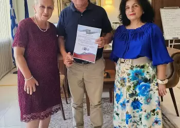 Συνάντηση του Δημάρχου Κατερίνης Ι. Ντούμου με το Δ.Σ. του Ελληνορωσικού Κέντρου Πολιτισμού «Άντον Τσέχωφ»