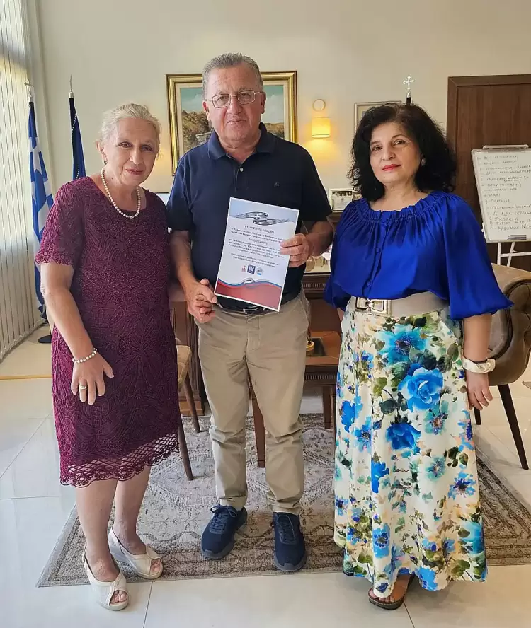 Συνάντηση του Δημάρχου Κατερίνης Ι. Ντούμου με το Δ.Σ. του Ελληνορωσικού Κέντρου Πολιτισμού «Άντον Τσέχωφ»