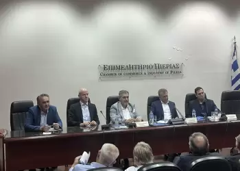 Συνάντηση Πίτσια – Βρούτση στο Επιμελητήριο Πιερίας για αθλητισμό & επιχειρήσεις