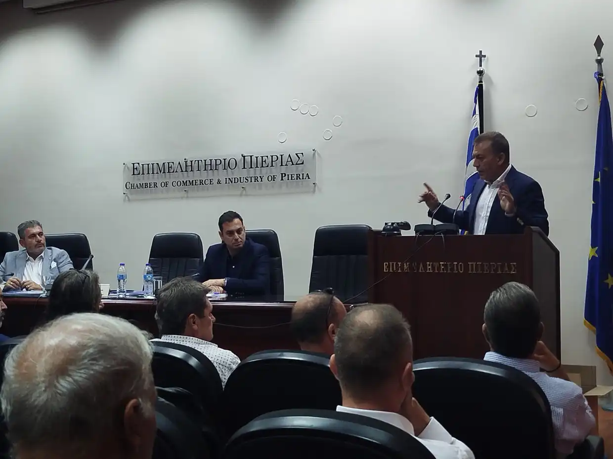 Συνάντηση Πίτσια – Βρούτση στο Επιμελητήριο Πιερίας για αθλητισμό & επιχειρήσεις