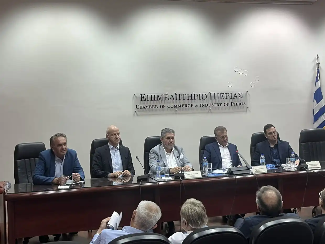 Συνάντηση Πίτσια – Βρούτση στο Επιμελητήριο Πιερίας για αθλητισμό & επιχειρήσεις