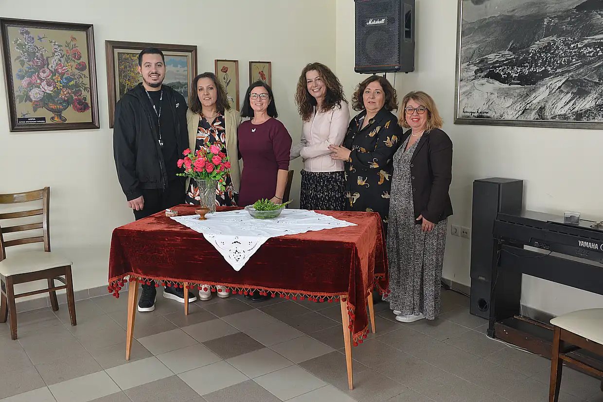 Αγιασμός στην Μορφωτική Ένωση Καταφυγιωτών