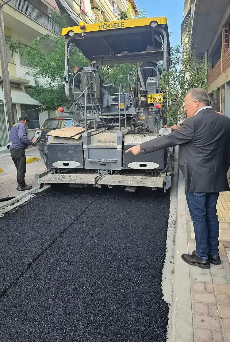 Κατερίνη: Ασφαλτοστρώσεις σε Αστικά από τον Δήμο