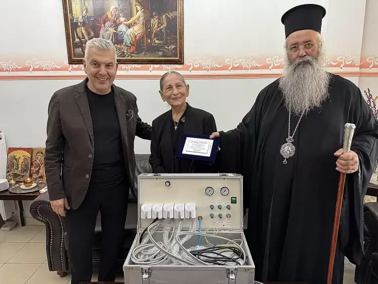 Μια πολύτιμη δωρεά  φορητού οδοντιατρείου στο Εκκλησιαστικό Γηροκομείο της Ιεράς Μητροπόλεως Κίτρους,