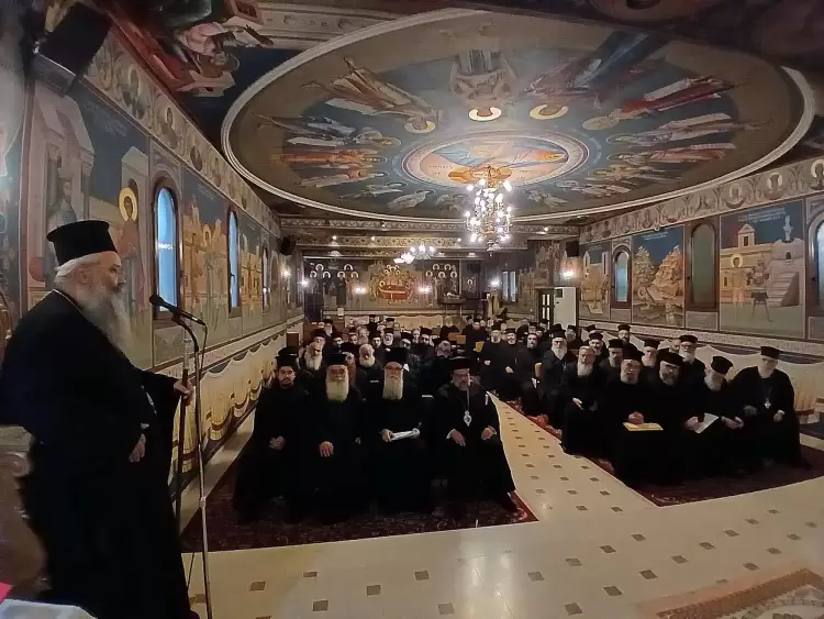 Ο Μητροπολίτης Μεσσηνίας στην Ιερατική Σύναξη της Ι. Μ. Κίτρους