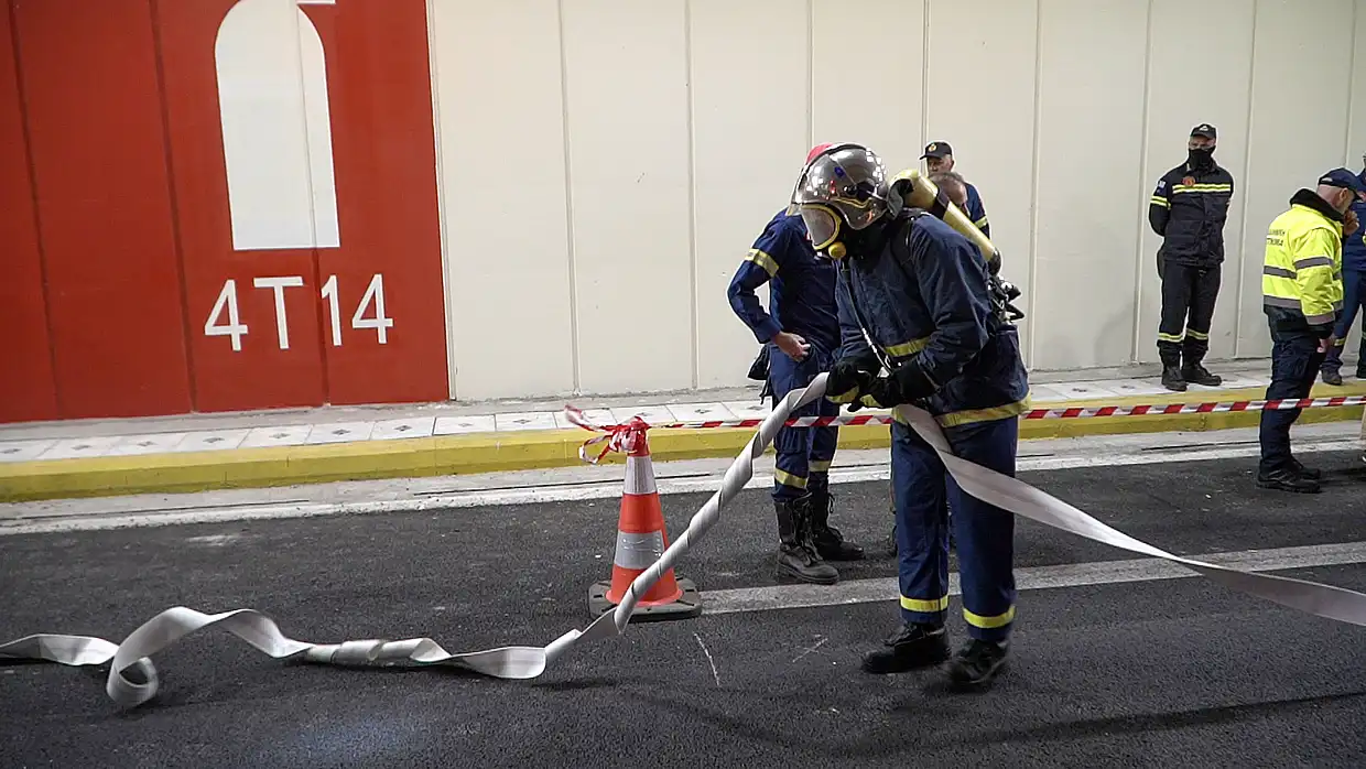 Σήραγγα Κατερίνης: Άσκηση Ευρείας Κλίμακας ενόψει της πλήρους επαναλειτουργίας της Σήραγγα Κατερίνης