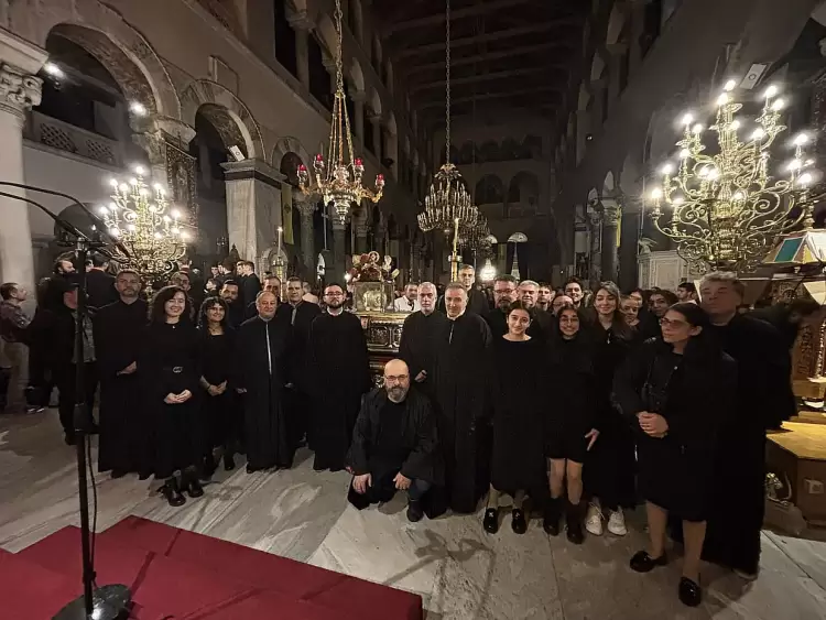 Η Σχολή Βυζαντινής Μουσικής της Ιεράς Μητροπόλεως Κίτρους, Κατερίνης και Πλαταμώνος στον Ιερό Ναό του Πολιούχου Θεσσαλονίκης