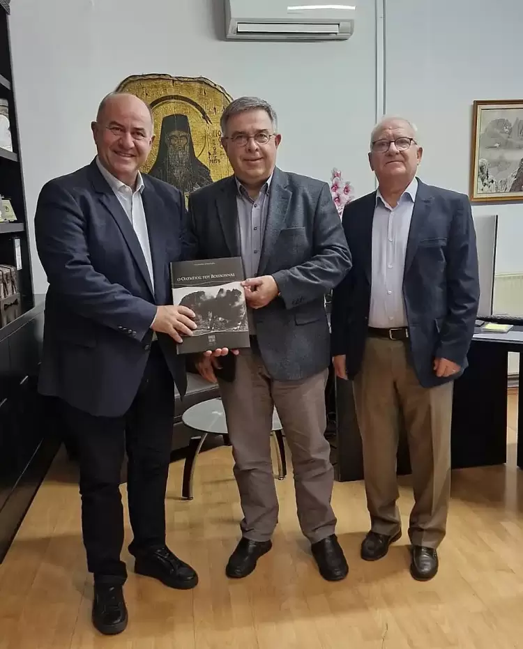 Συνάντηση Δημητρίου Γαλαμάτη με τον Δήμαρχο Δίου-Ολύμπου Βαγγέλη Γερολιόλιο Συνάντηση Δημητρίου Γαλαμάτη με τον Δήμαρχο Δίου Ολύμπου Βαγγέλη Γερολιόλιο