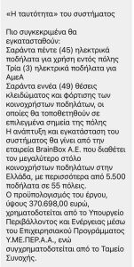 Τα ηλεκτρικά ποδήλατα που… δεν κινούνται – Ένα έργο 370.000 ευρώ παροπλισμένο εδώ και 1,5 χρόνο