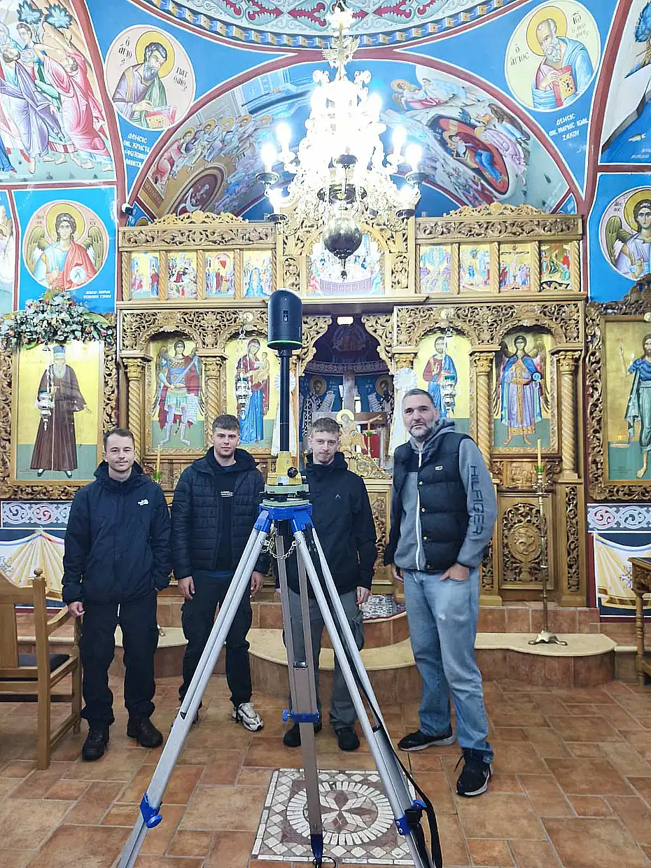 Τρισδιάστατη αποτύπωση Ναών της Μητρόπολης Κίτρους από το Πανεπιστήμιο Δυτικής Αττικής.