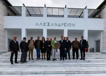 O Δήμαρχος του moosburg Αυστρίας στο Αλεξάνδρειο Ίδρυμα