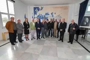 O Δήμαρχος του moosburg Αυστρίας στο Αλεξάνδρειο Ίδρυμα