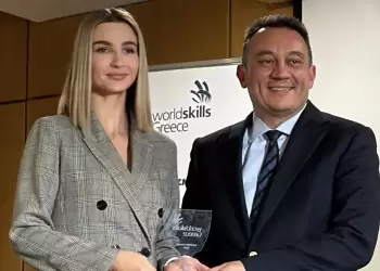 Άννα Τζήκα – Περιφερειακή Σύμβουλος Π.Ε. Πιερίας: Τιμήθηκε για την προσφορά της στο Worldskills Greece