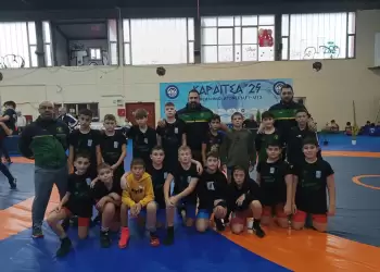 Αρχέλαος Κατερίνης: 4 χρυσά και 1 αργυρό στο Πανελλήνιο Πάλης U11–u13
