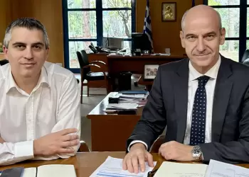 Φώντας Μπαραλιάκος: Με τον Υπουργό Υποδομών και Μεταφορών Χρίστο Δήμα για τα δύο κρίσιμα αρδευτικά έργα της Β.Πιερίας