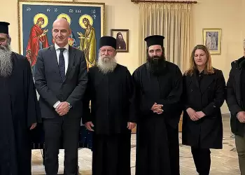 Ο Φώντας Μπαραλιάκος στην ομιλία του Γέροντα Μάξιμου στον Λόφο