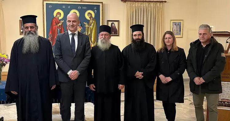 Ο Φώντας Μπαραλιάκος στην ομιλία του Γέροντα Μάξιμου στον Λόφο