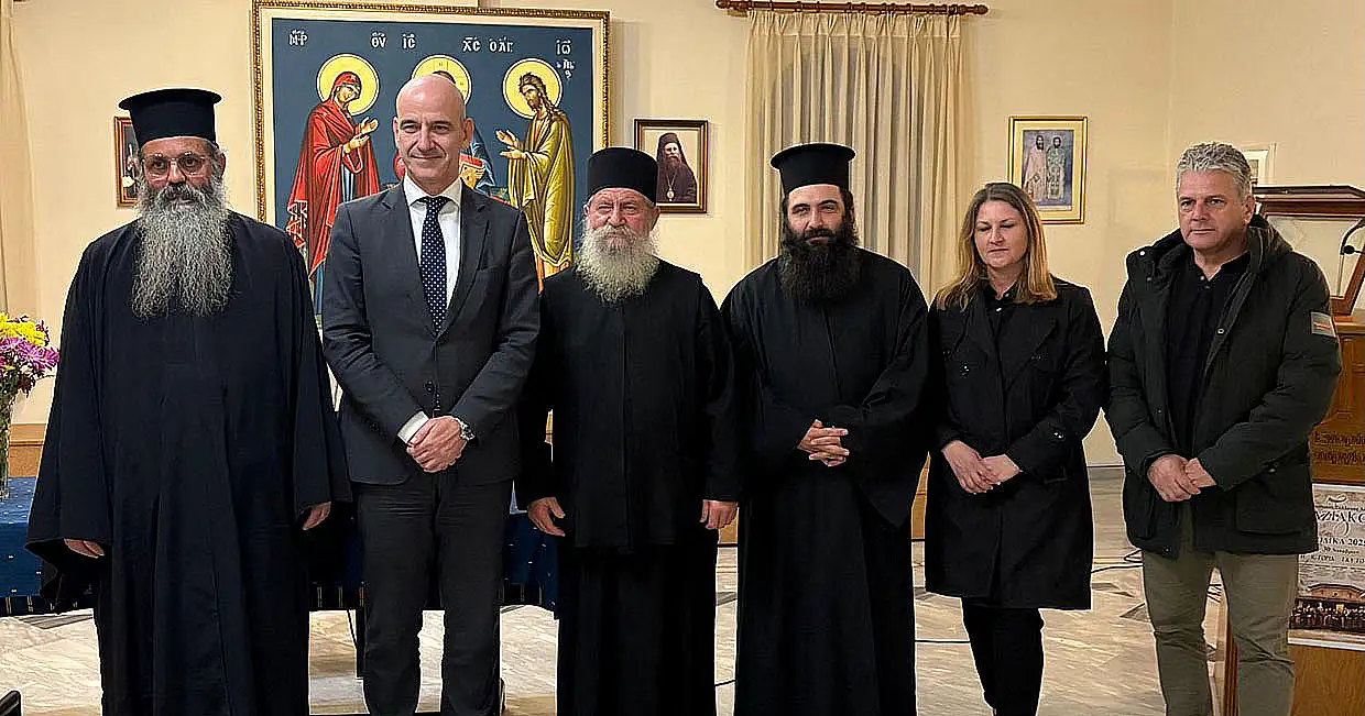 Ο Φώντας Μπαραλιάκος στην ομιλία του Γέροντα Μάξιμου στον Λόφο