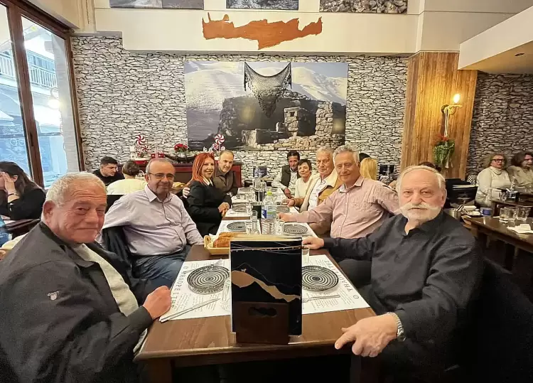 Γεύμα από τον Σύλλογο Κρητών Πιερίας «Σταυραετοί» σε εκπροσώπους ΜΜΕ