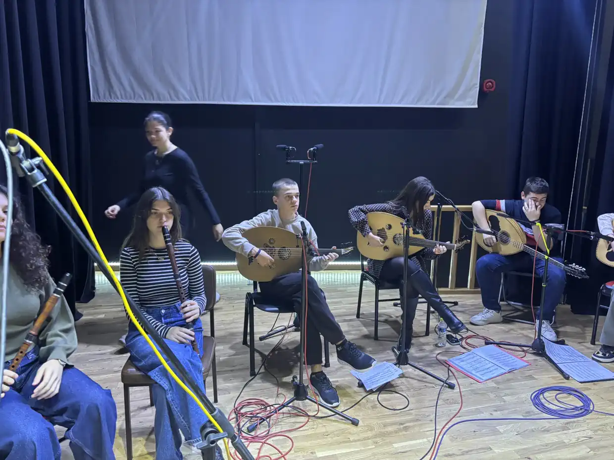 Ηχογράφηση τραγουδιών από τη Χορωδία και Ορχήστρα της Σχολής Βυζαντινής Μουσικής Κατερίνης