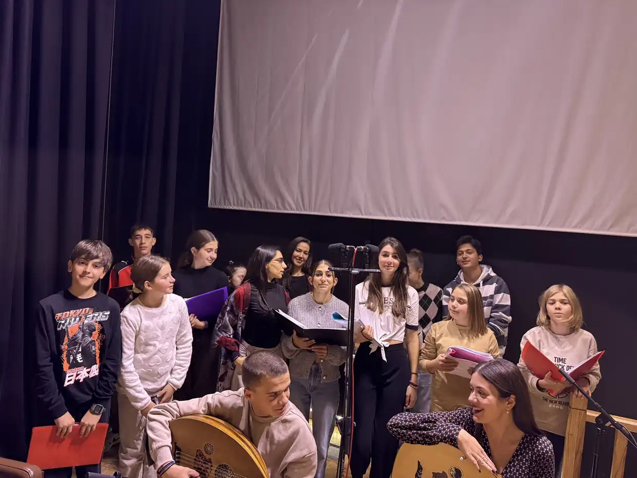 Ηχογράφηση τραγουδιών από τη Χορωδία και Ορχήστρα της Σχολής Βυζαντινής Μουσικής Κατερίνης