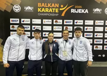 Ολυμπίος Μαχητή: Αργυρές διακρίσεις στο Βαλκανικό Πρωτάθλημα Καράτε 2025