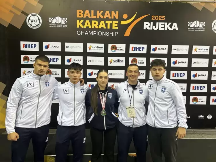 Ολυμπίος Μαχητή: Αργυρές διακρίσεις στο Βαλκανικό Πρωτάθλημα Καράτε 2025