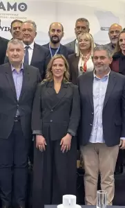 Ο Πρόεδρος του Επιμελητηρίου Πιερίας Κωνσταντίνος Πίτσιας στην εκδήλωση της Ο.Ε.Π.Ε.Κ.Α.Μ.Θ.