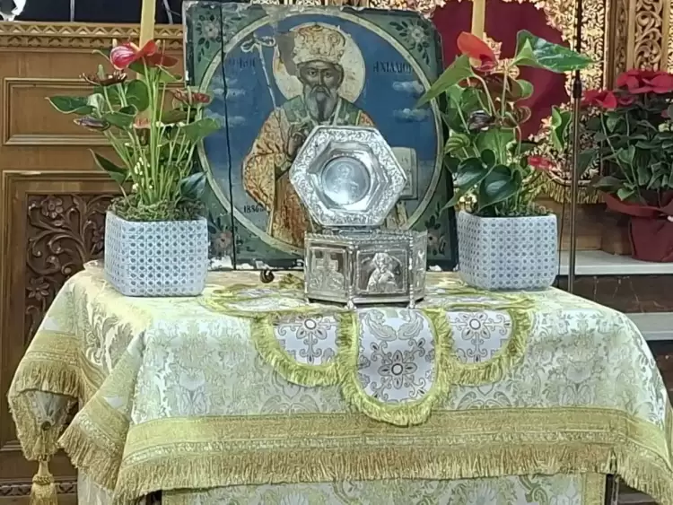 Προσκύνηση ιερού λειψάνου Αγίου Αχιλλείου και ομιλία για την Α΄ Οικουμενική Σύνοδο στην Κατερίνη