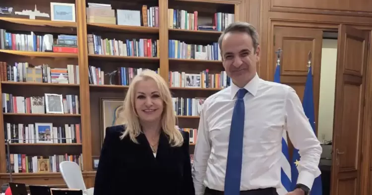 Συνάντηση της Βουλευτή Πιερίας Άννας Μάνη-Παπαδημητρίου με τον Πρωθυπουργό Κυριάκο Μητσοτάκη Συνάντηση της Βουλευτή Πιερίας Άννας Μάνη Παπαδημητρίου με τον Πρωθυπουργό Κυριάκο Μητσοτάκη