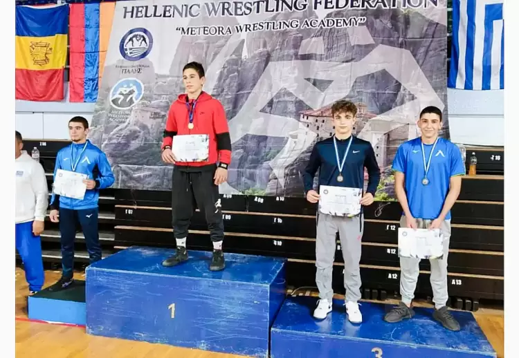 Χάλκινο μετάλλιο ο Αδάμου των Ολυμπίων Κατερίνης στο διεθνές τουρνουά “Μετέωρα”