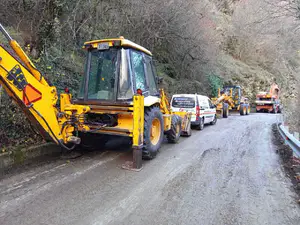 Αποκαταστάσεις ζημιών στο οδικό δίκτυο Πιερίας μετά την κακοκαιρία Byron