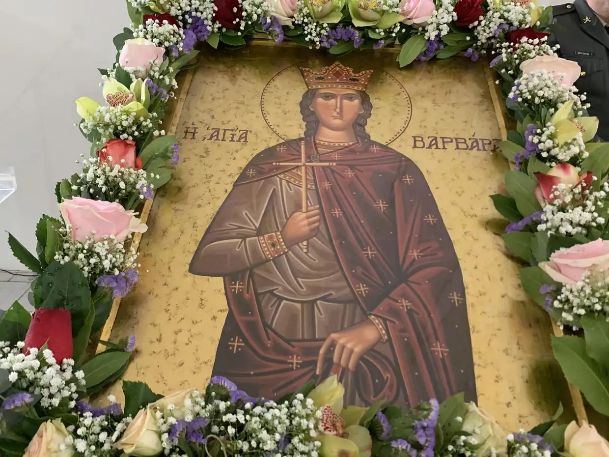 Λιτόχωρο: Τιμάται σήμερα η Αγία Βαρβάρα, 4 Δεκεμβρίου, προστάτιδα του Πυροβολικού