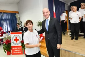 Νέοι εθελοντές στον Ε.Ε.Σ. Κατερίνης ενισχύουν το κίνημα Ερυθρό Σταυρό της Ελλάδας